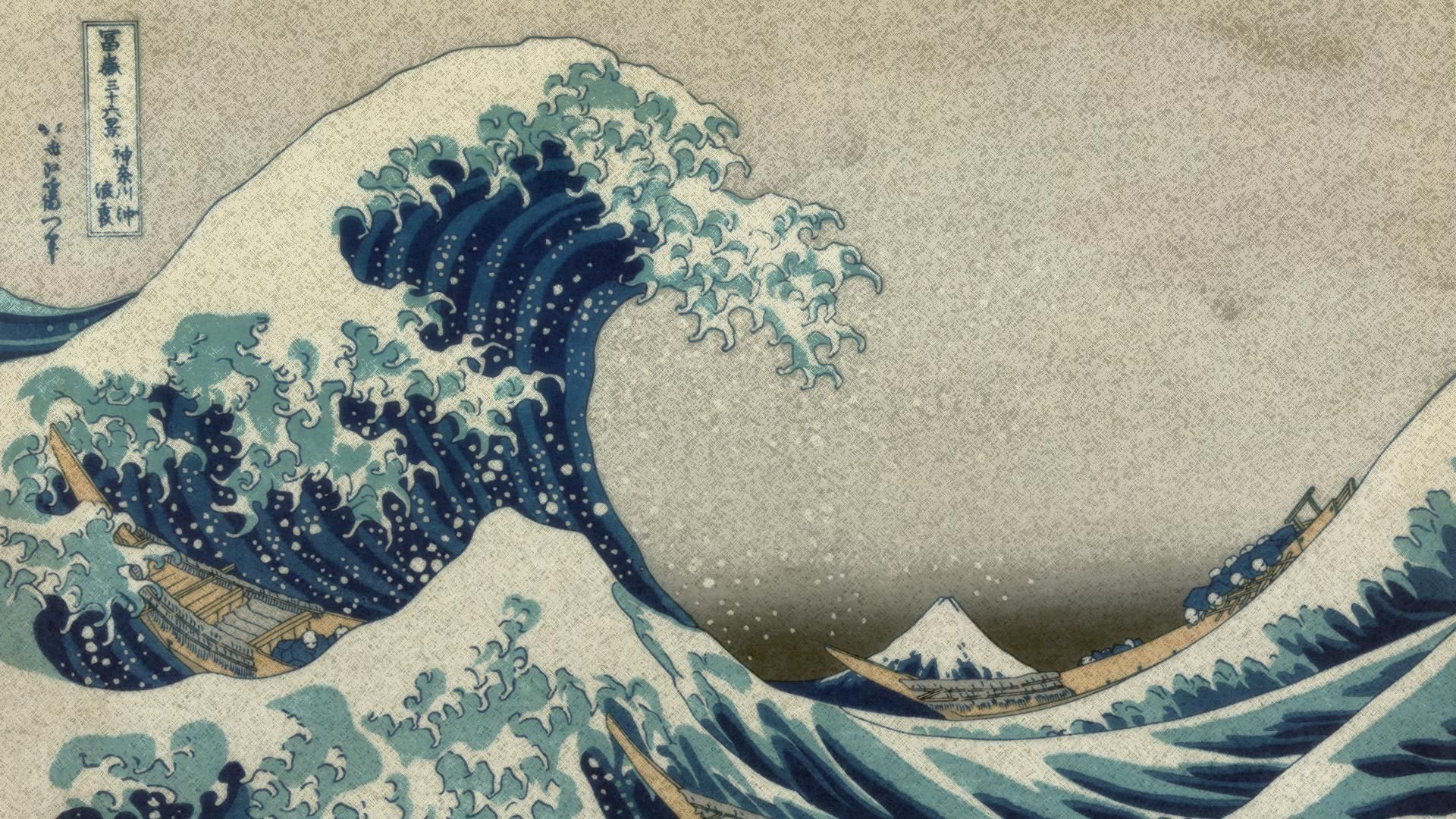 undefined The Great Wave Wallpaper (28 Wallpaper). Adorable Wallpaper. Japanese wave painting, Hokusai great wave, Wave art