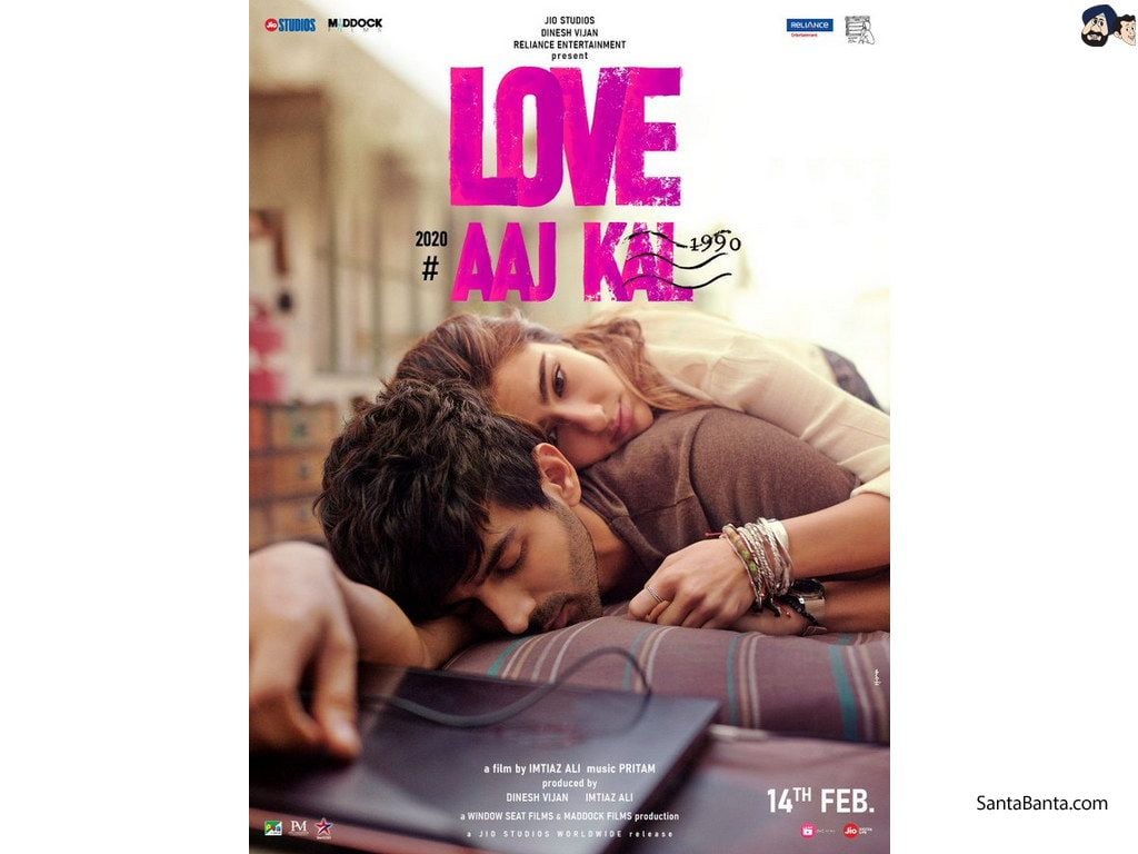 Kartik Aaryan and Sara Ali Khan in `Love Aaj Kal 2020` (Release 14th, 2020)
