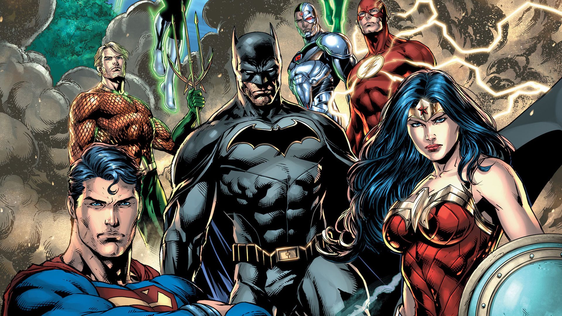 Desktop wallpaper justice league, dc comics, all heroes, HD image, picture, background, 6d22cc