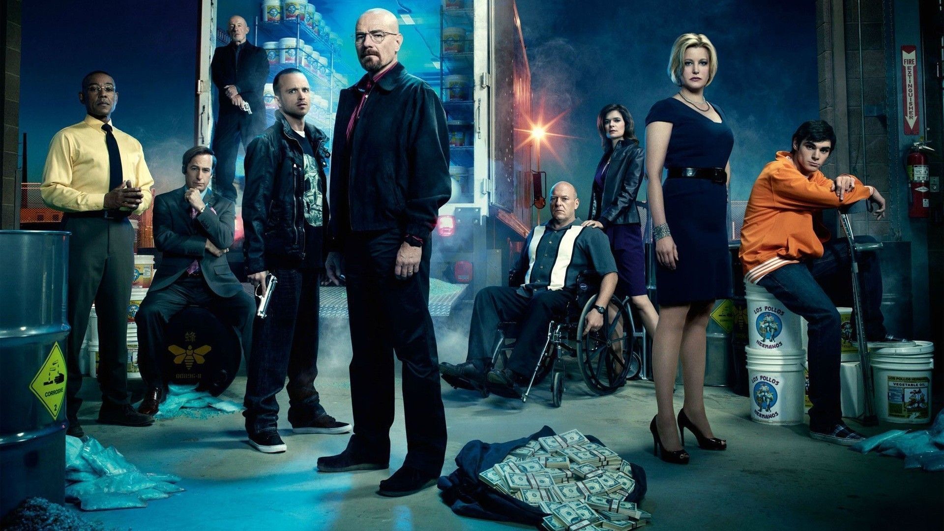 Wallpaper, Walter White, Breaking Bad, Heisenberg, Saul Goodman, Mike Ehrmantraut, Jesse Pinkman, Gustavo Fring, Hank Schrader, Skyler White, screenshot, musical theatre 1920x1080