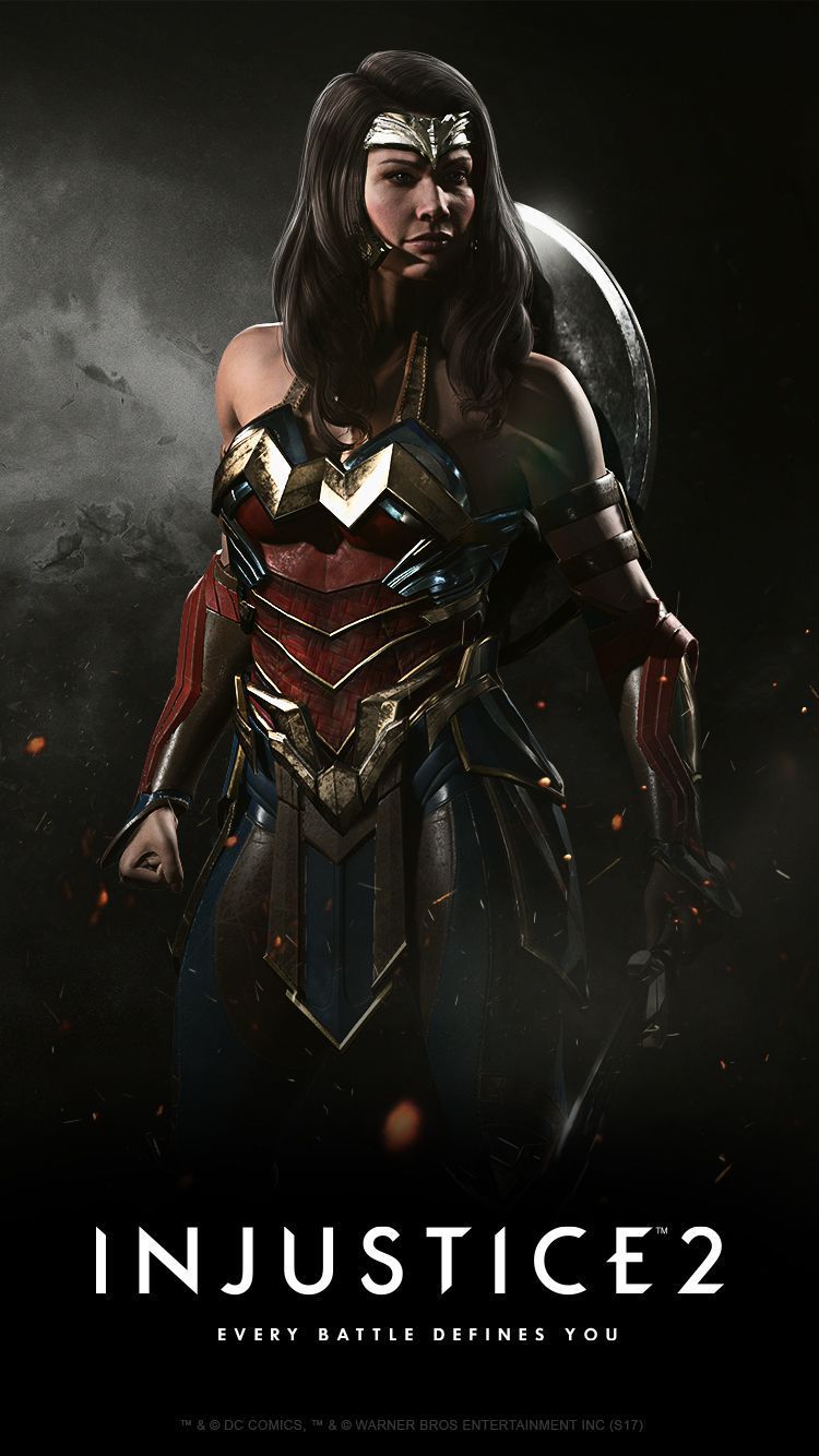Injustice2 WONDER WOMAN Wallpaper MOBILE (750×1334). Wonder Woman, Injustice 2 Characters, Dc Injustice