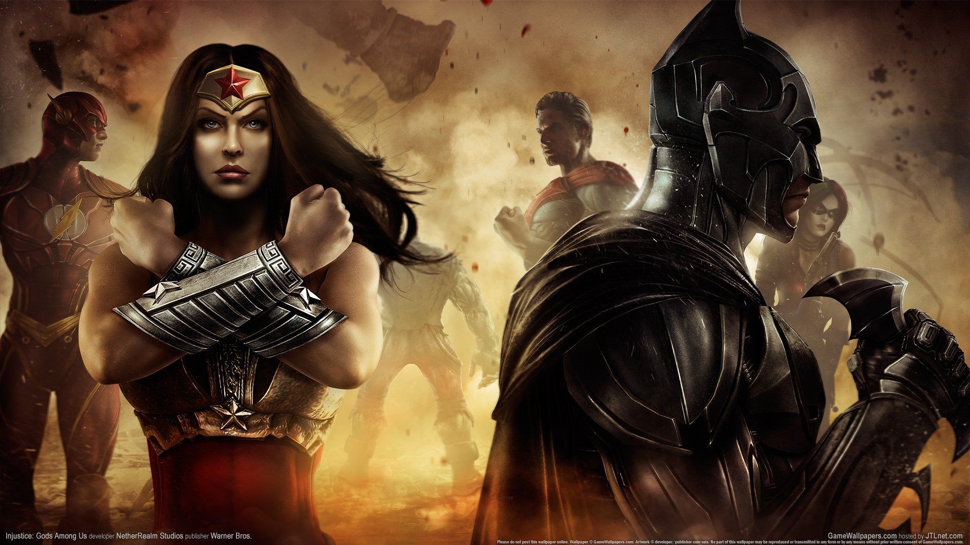 Batman, DC, Flash, Harley Quinn, Injustice: Gods Among Us, Superman, Wonder Woman HD Wallpaper & Background • 18835 • Wallur