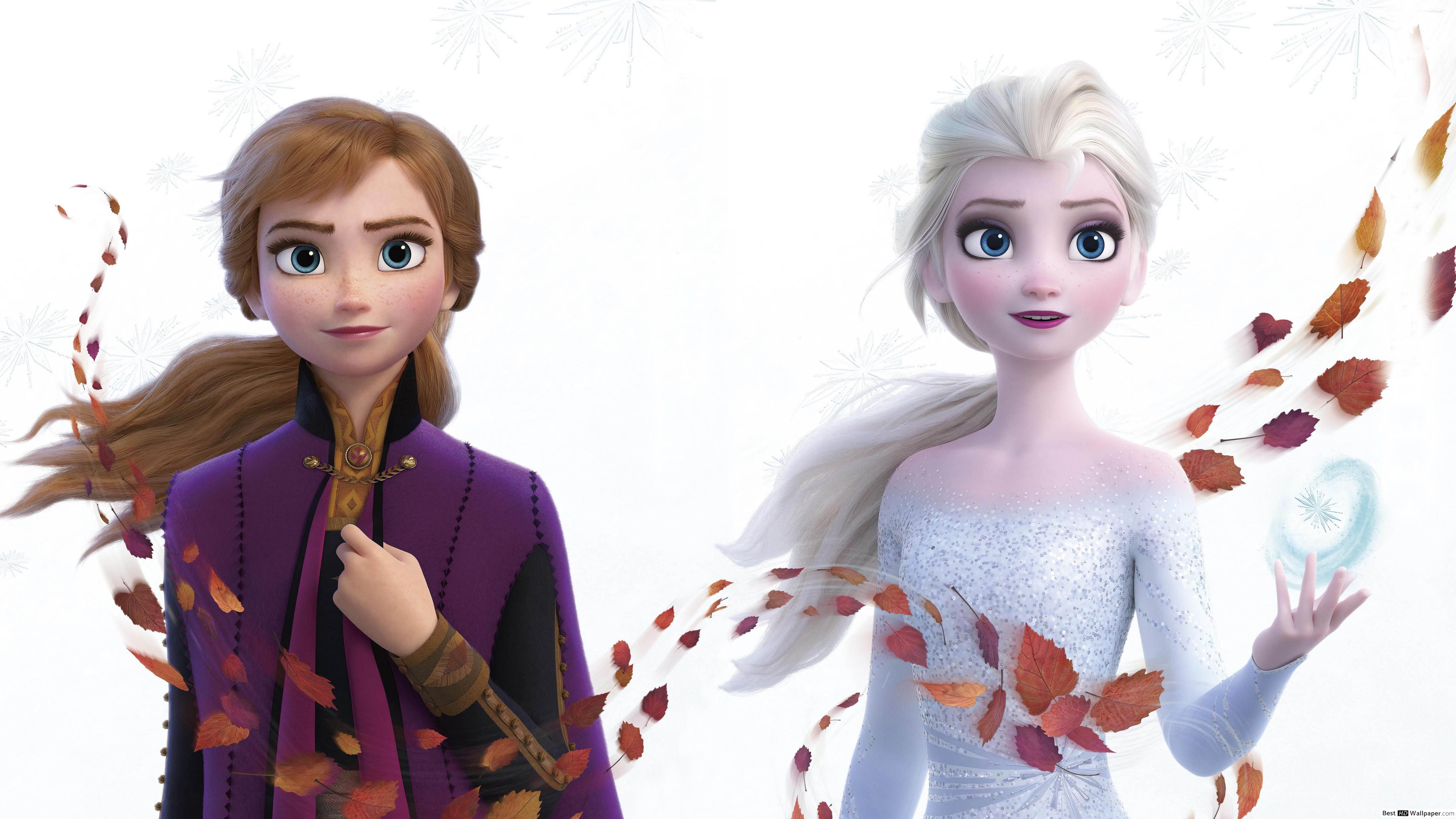 Queen Elsa and Princess Anna of Arendelle HD wallpaper download