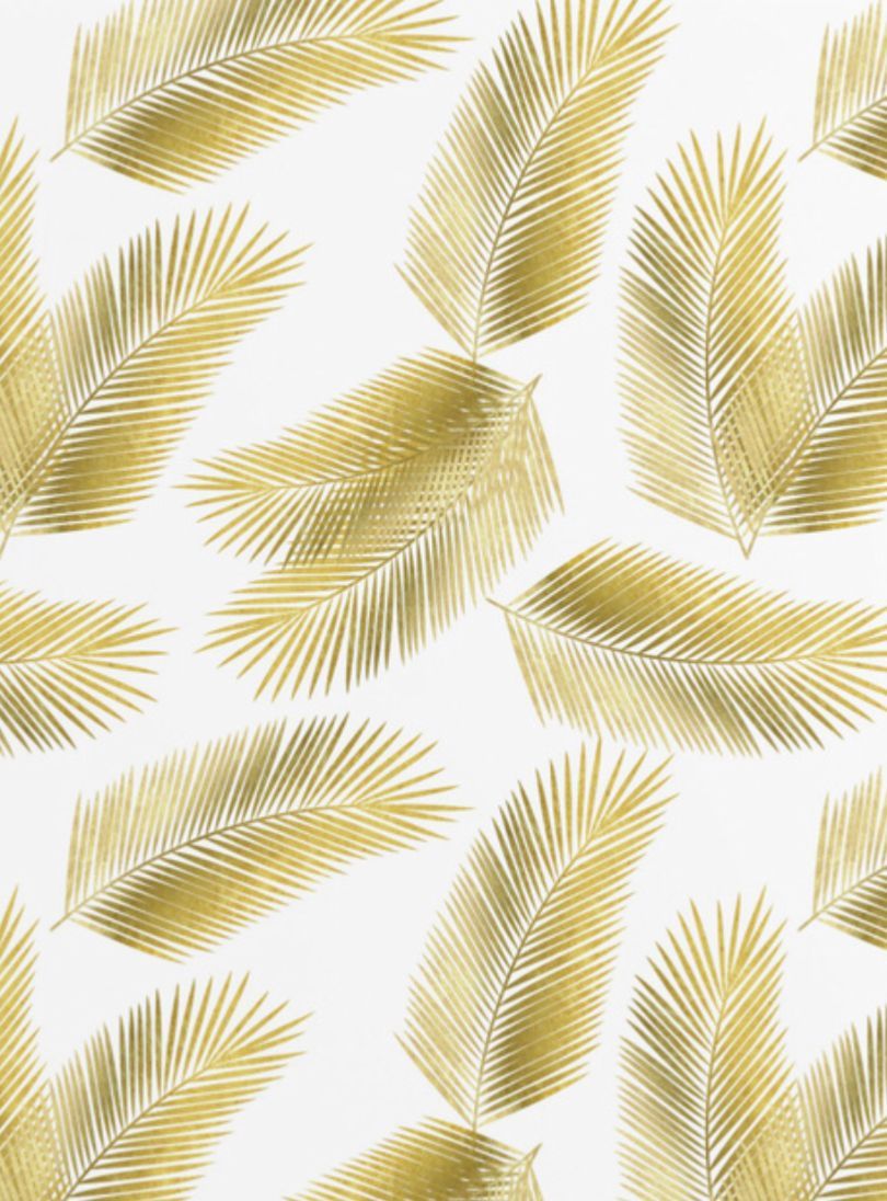 Tropical Gold Palm Leaves Pattern By Tanya Draws. Gold artwork, Gold leaf painting, Pastel background wallpaper