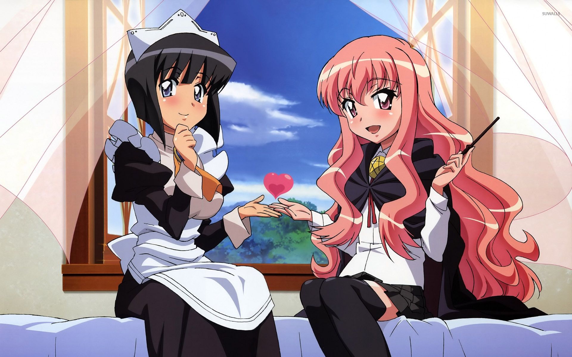 Louise de La Valliere and Siesta No Tsukaima wallpaper wallpaper