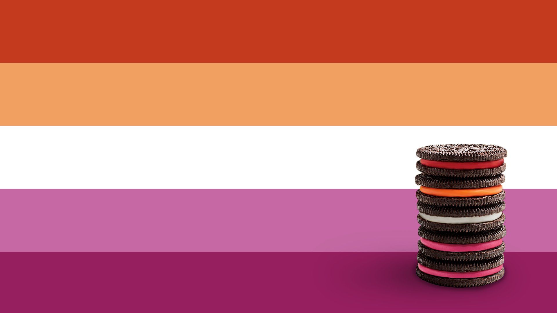 OREO Cookie on Twitter: The Lesbian pride flag consists of five horizontal ...