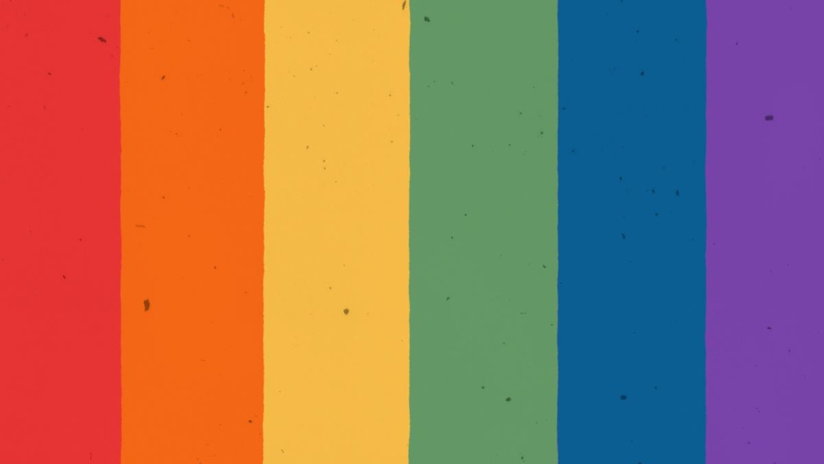 american and gay flag background