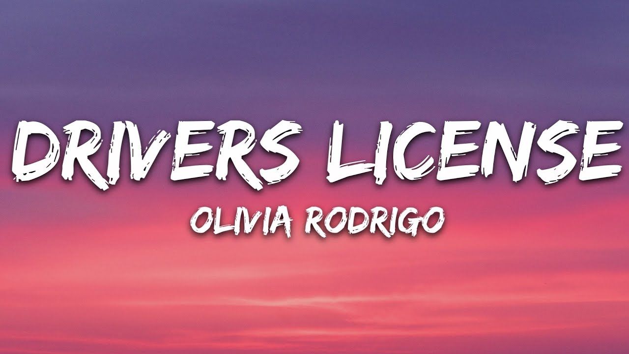 Olivia Rodrigo license (Lyrics)