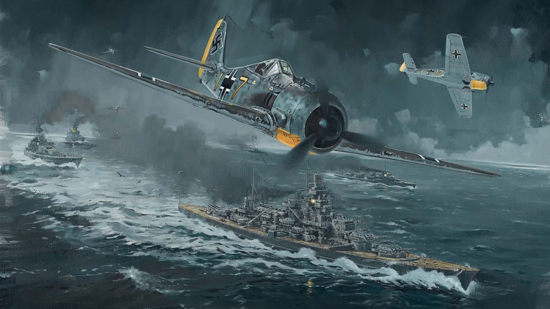 World War II, Warship, Warplanes, Military, FockeWulf Wallpaper HD / Desktop and Mobile Background