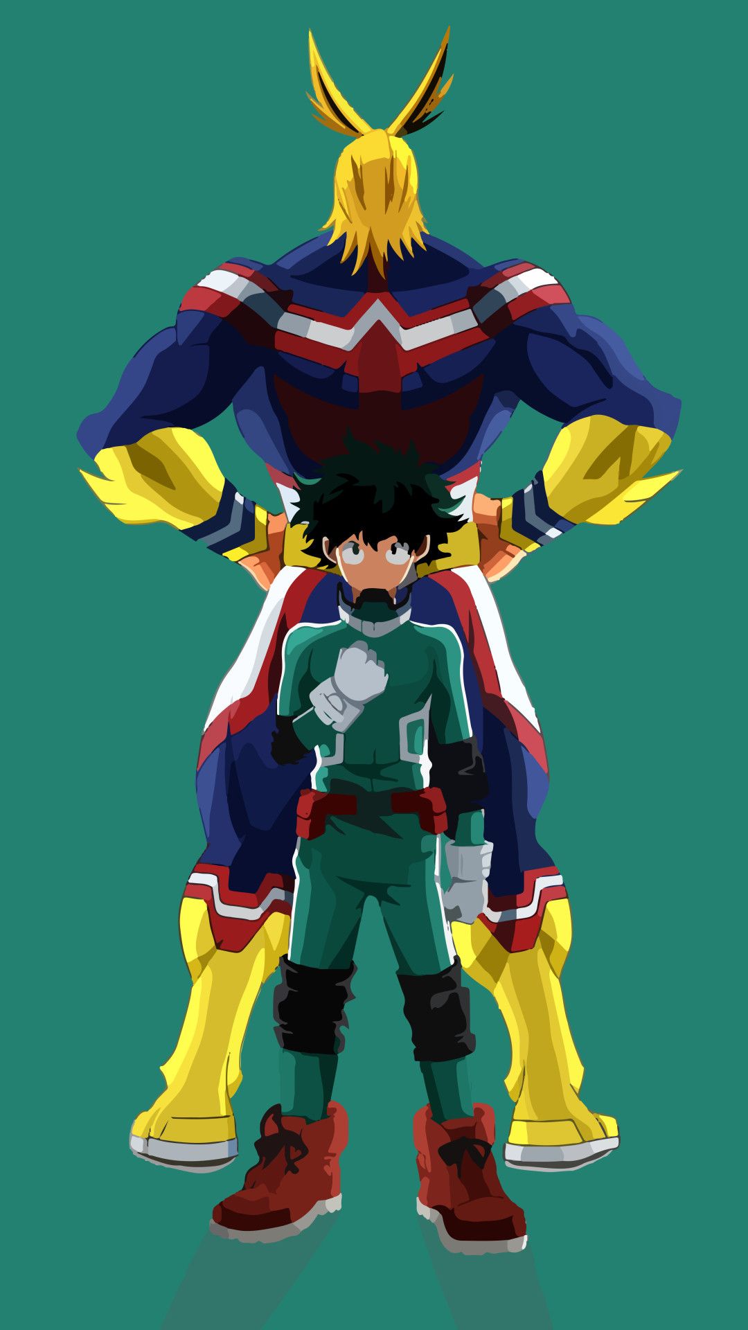 Anime My Hero Academia All Might Izuku Midoriya Might Wallpaper iPhone 6