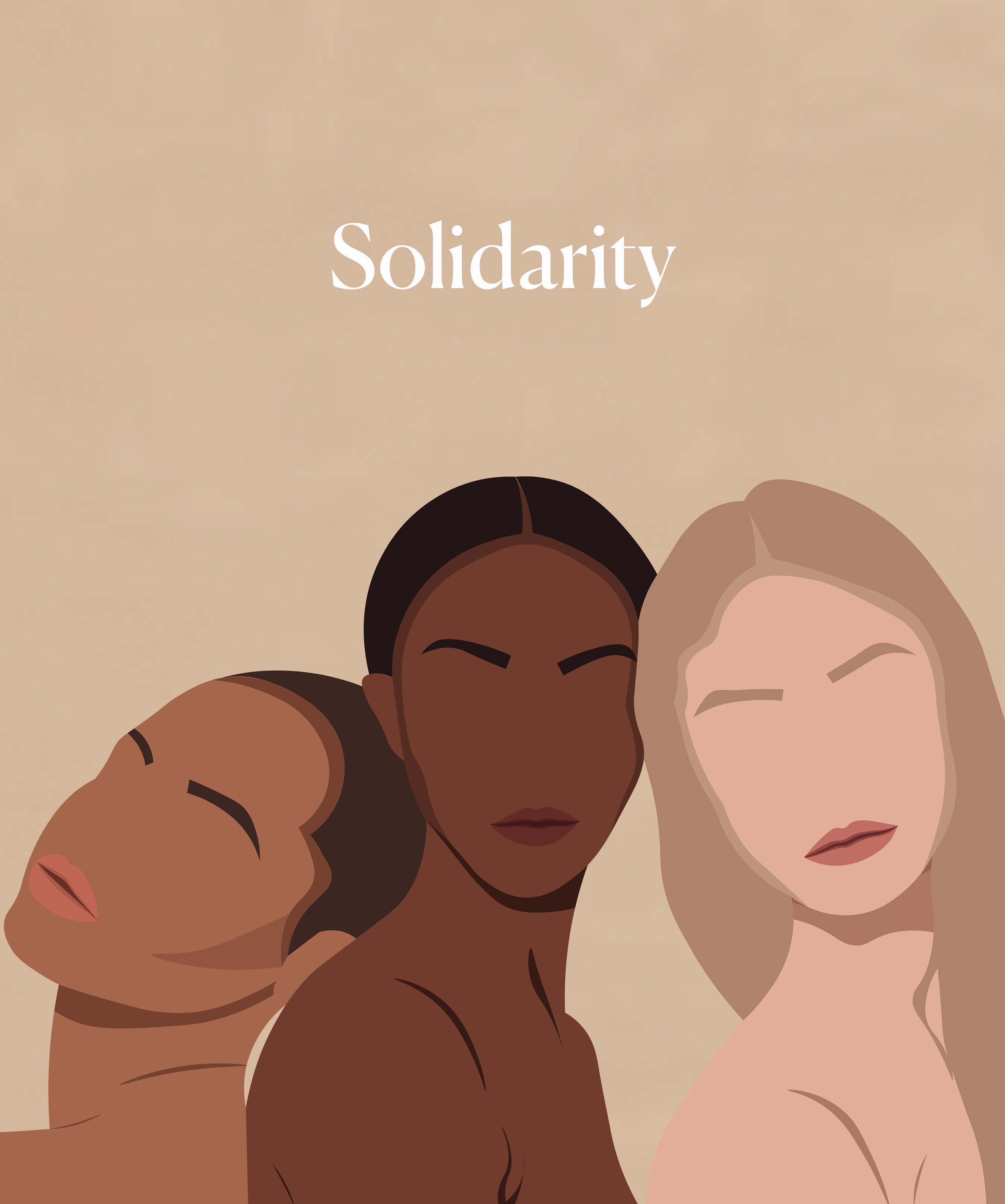 Solidarity. Black lives matter art, Illustration art girl, Feminist art