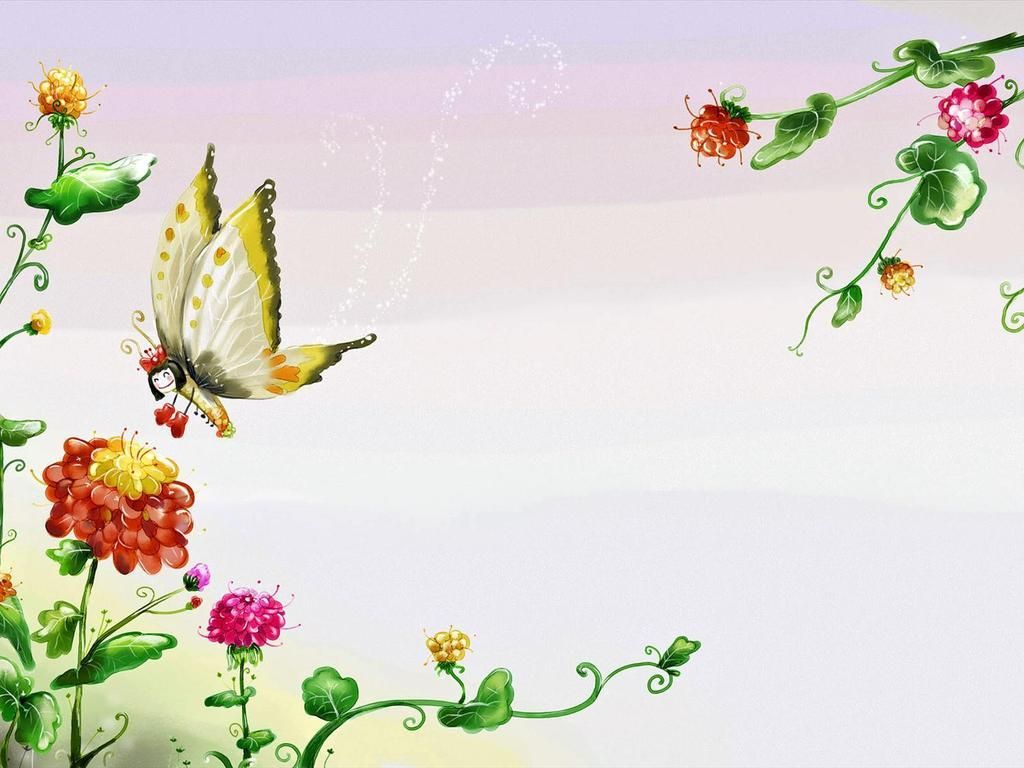Flowers and Butterflies Wallpaper Border. we provide powerpoint clipart and. Butterfly background, Beautiful butterfly picture, Butterfly wallpaper background