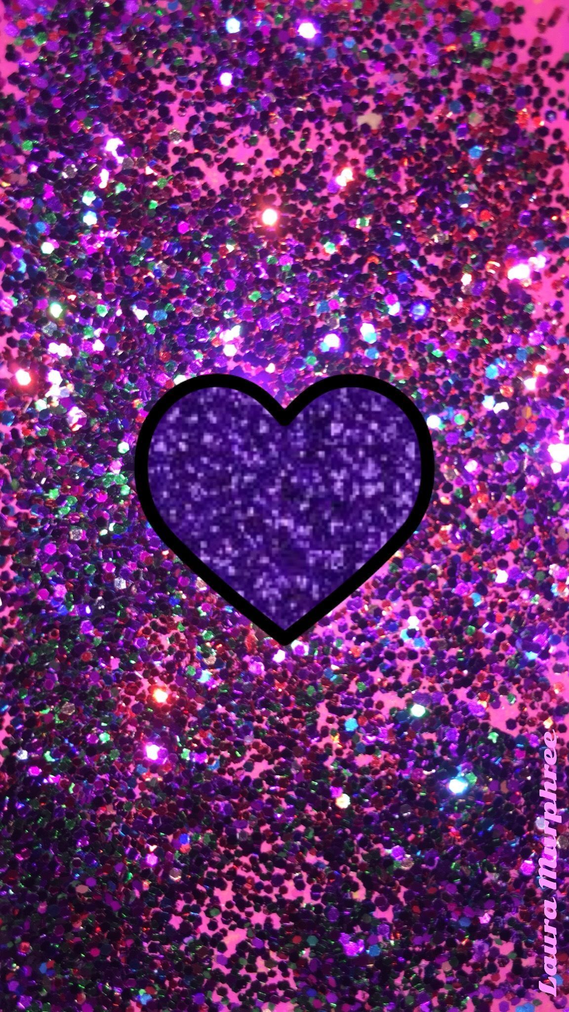 Colorful Glitter Hearts Wallpaper Free Colorful Glitter Hearts Background
