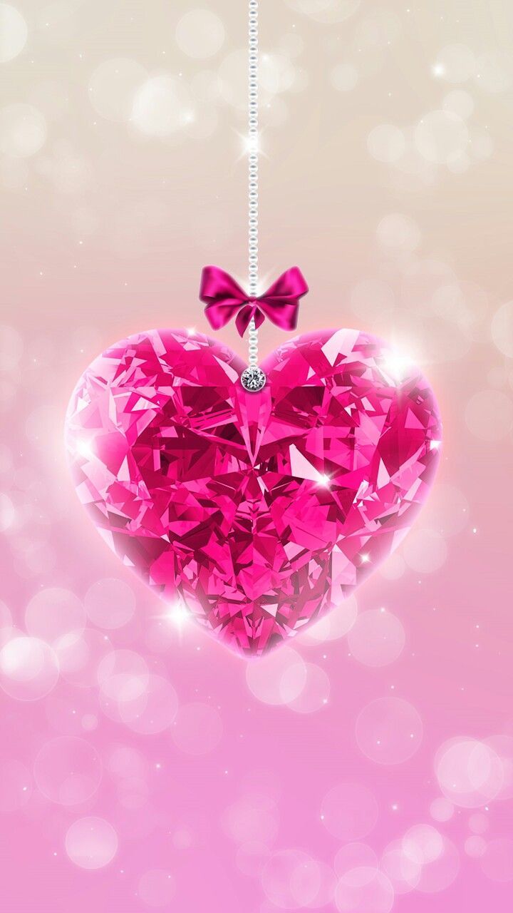 Glitter Love Heart Wallpaper