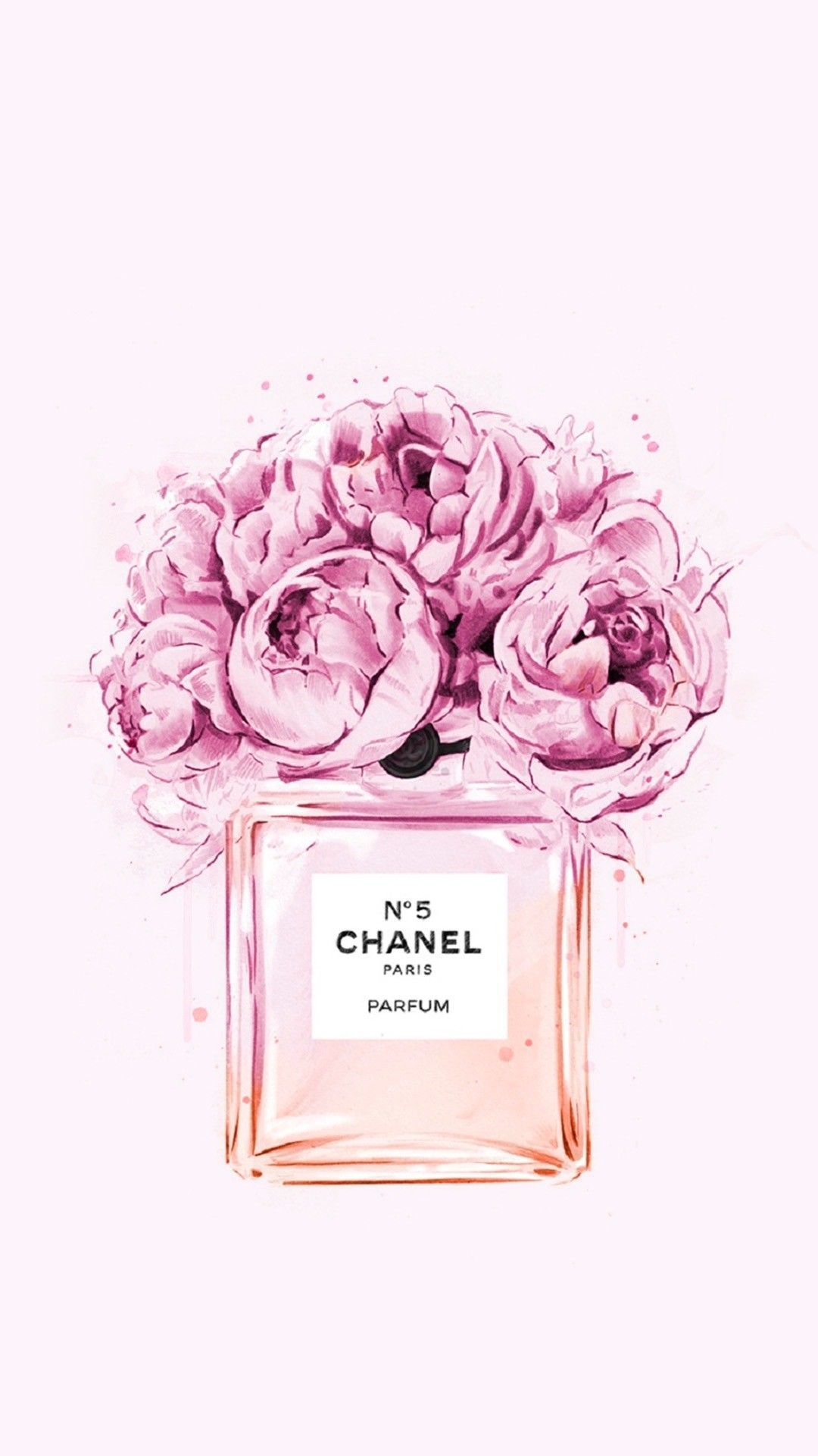 Chanel Logo Wallpaper Pink