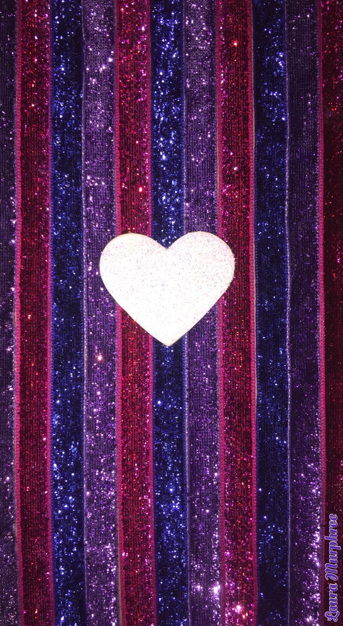 Glitter Heart Background Wallpaper & Background Download