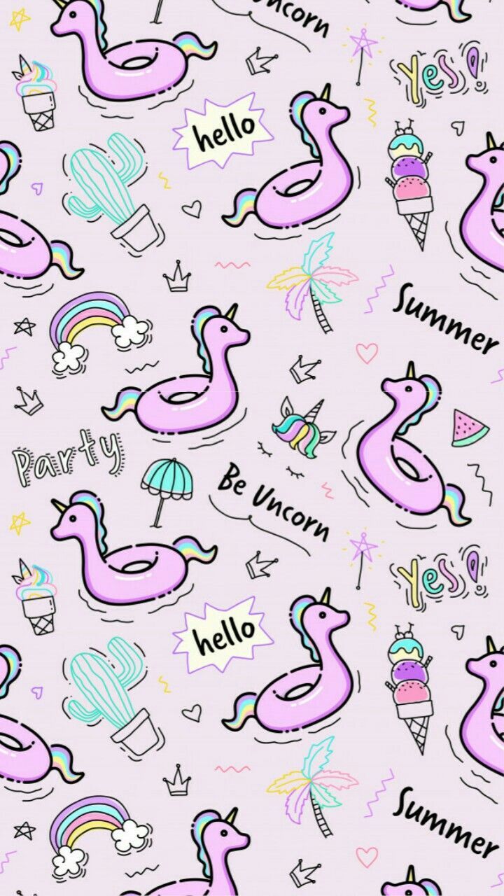 wallpaper#unicorn#summer. Wallpaper unicorn, Latar belakang iphone, Latar belakang