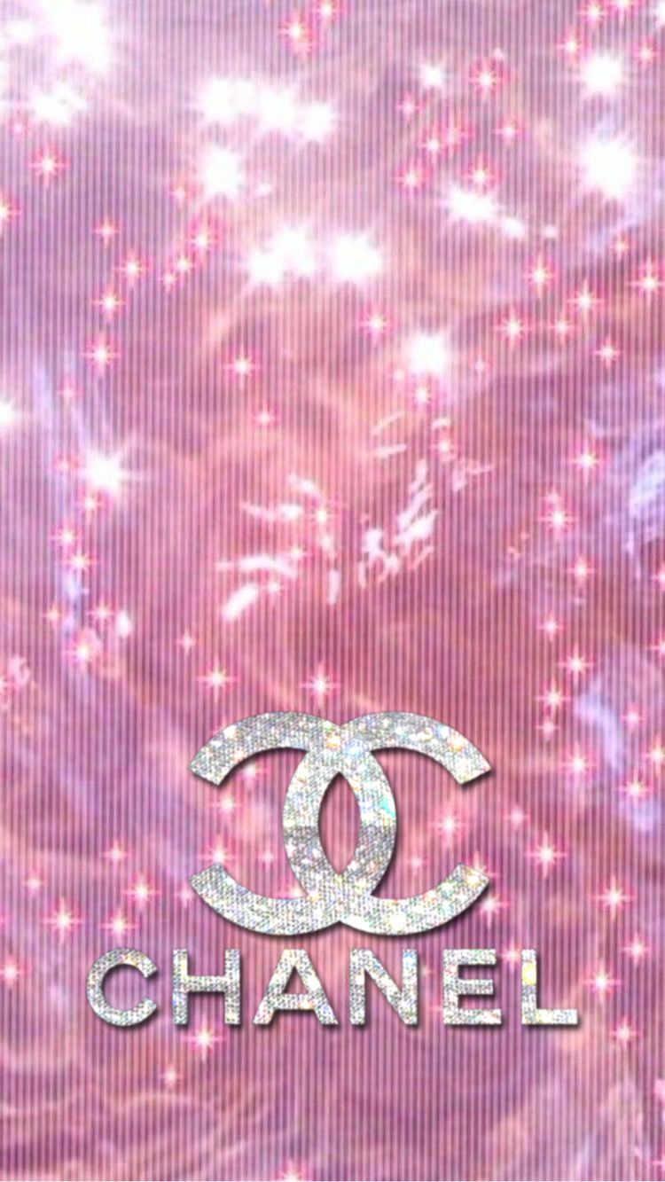 Chanel Wallpaper. Art collage wall, Sparkle wallpaper, Pink wallpaper girly