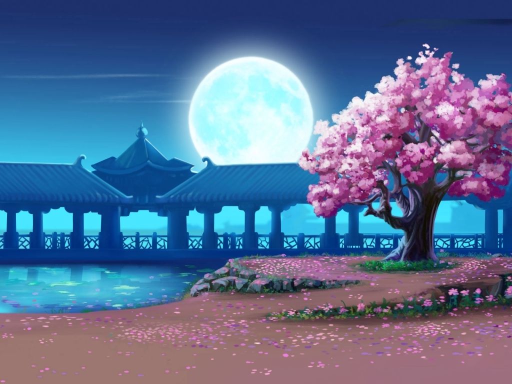 Cherry Blossom Tree Background