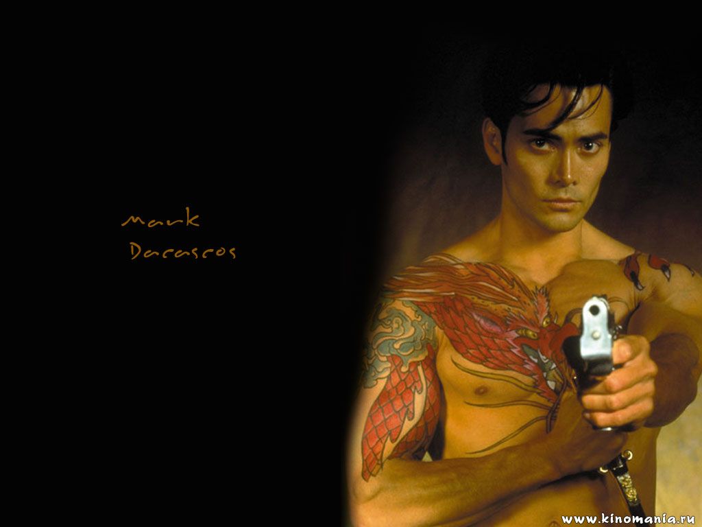 Download Wallpaper actor gun tattoo mark dacascos, 1024x Mark Dacascos