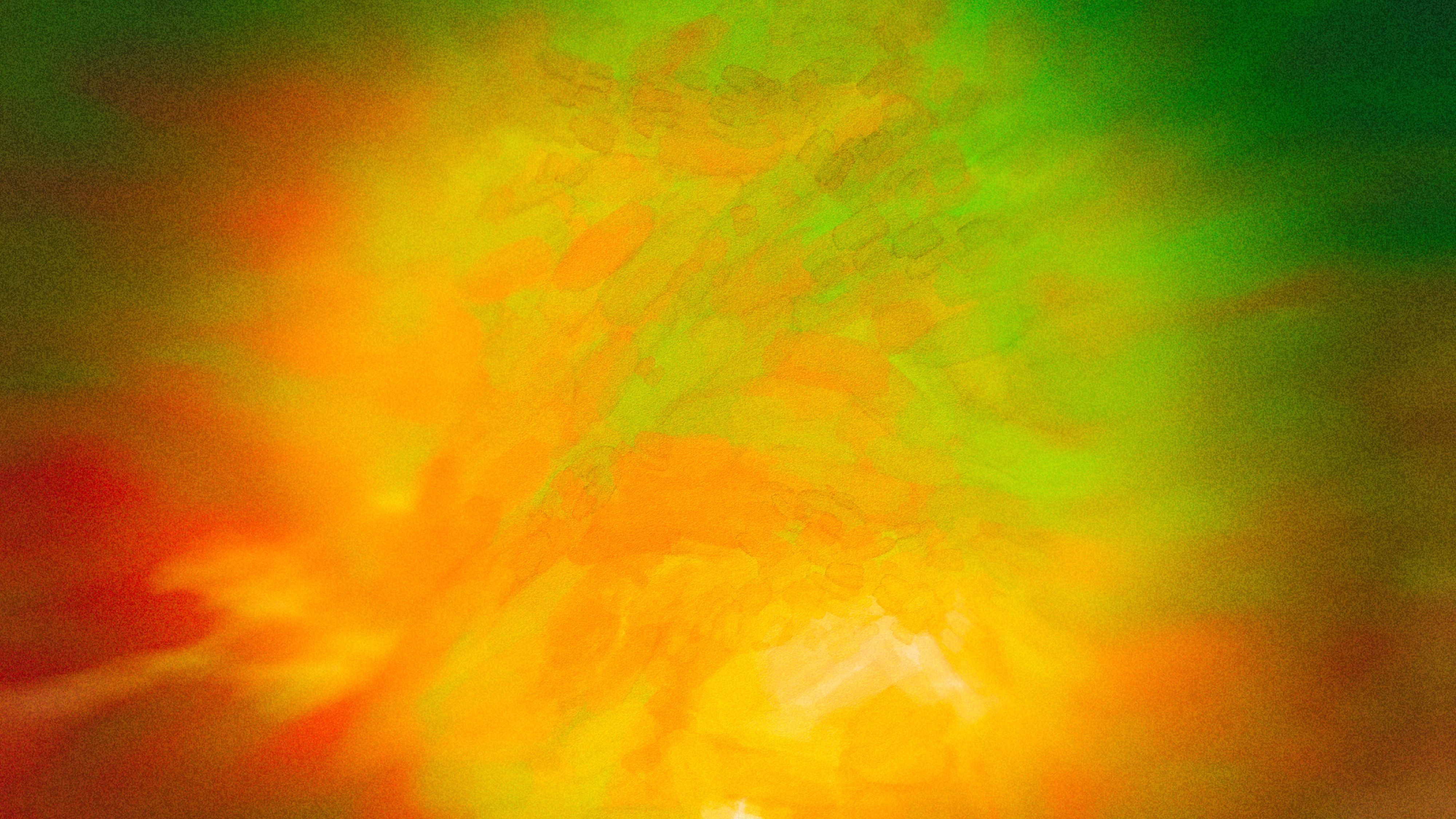 green background orange wallpaper hd