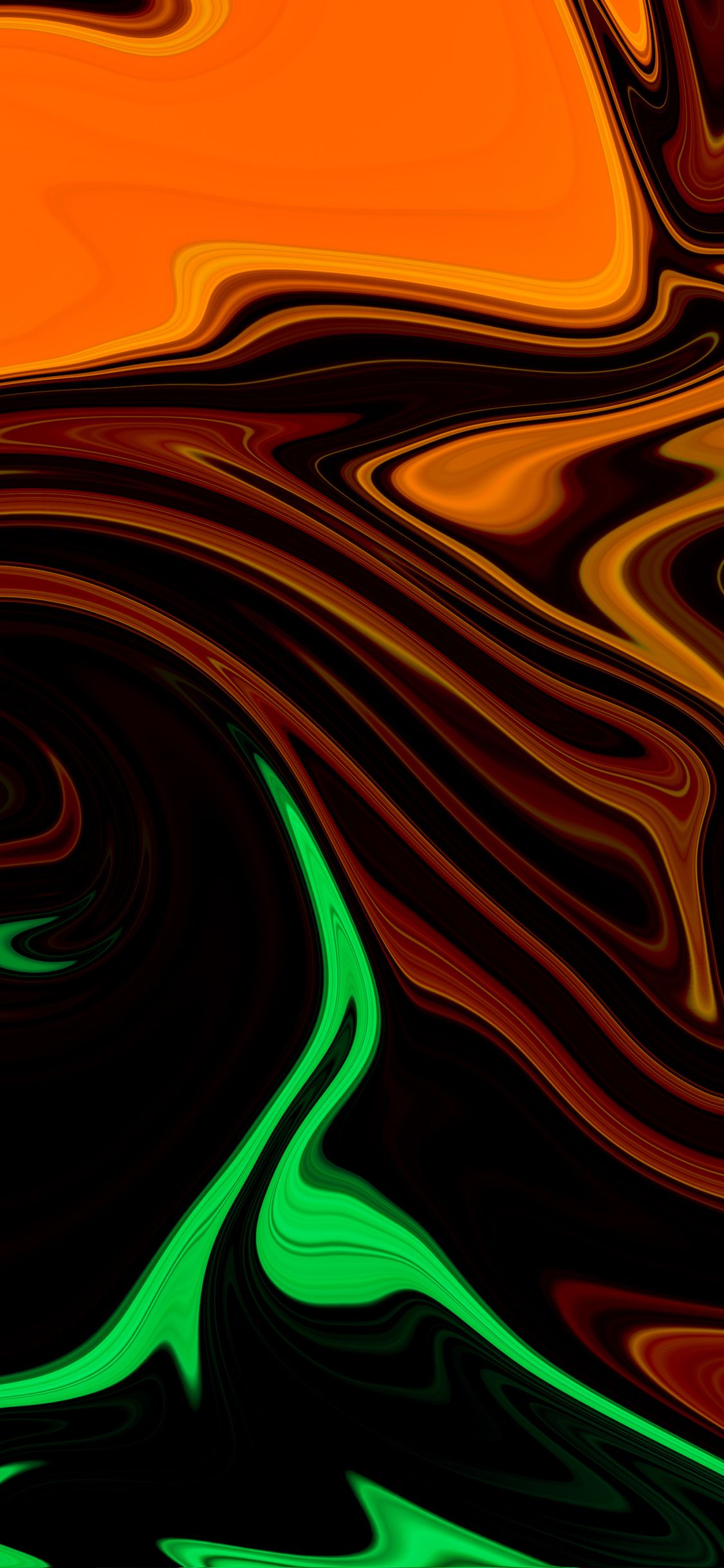 Orange Green Float 4k iPhone XS, iPhone iPhone X HD 4k Wallpaper, Image, Background, Photo and Picture