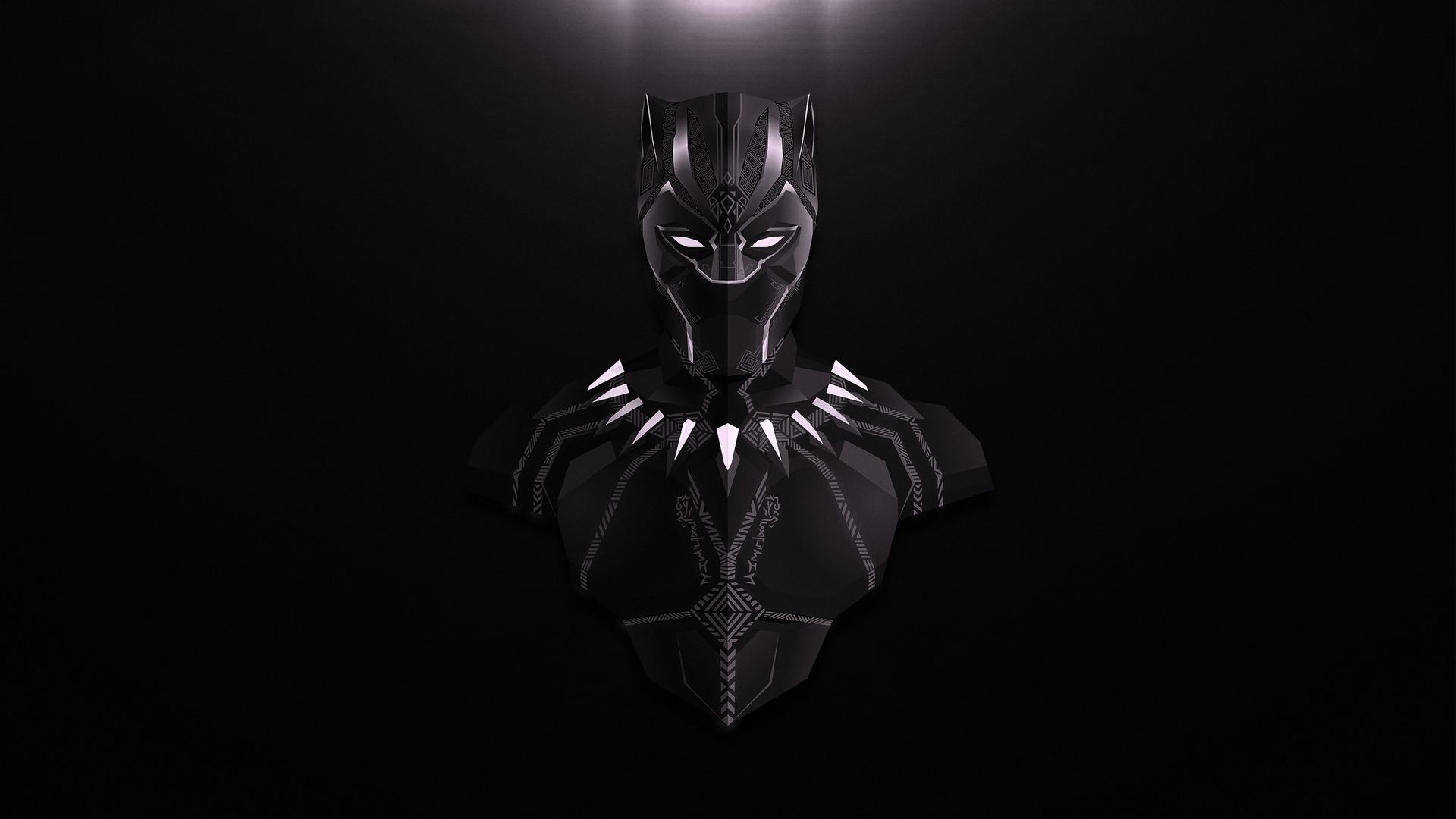 Black Panther Lowpoly Minimalist Laptop Full HD 1080P HD 4k Wallpaper, Image, Background, Photo and Picture