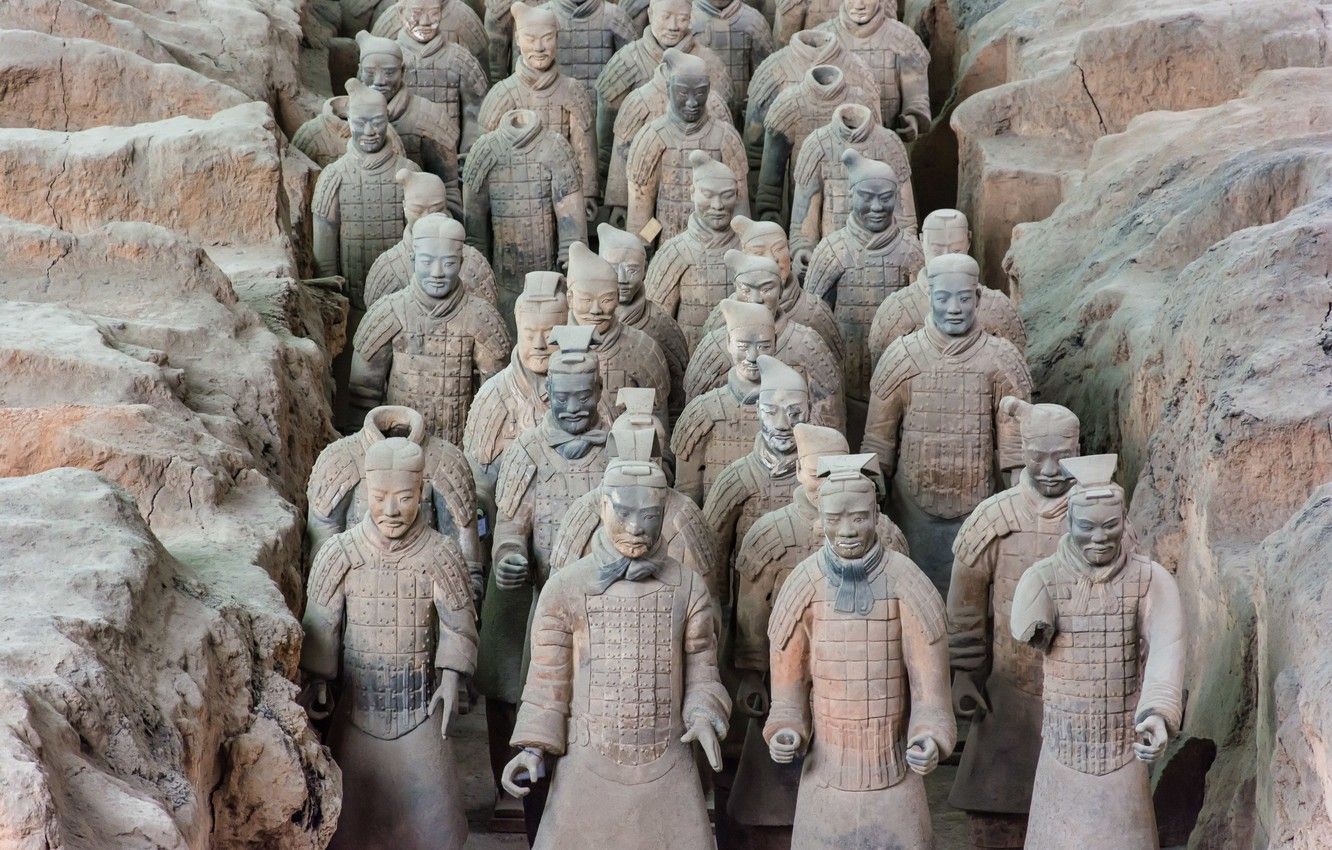 Wallpaper China, Terracotta Army, Bamianyao, Shaanxi image for desktop, section разное