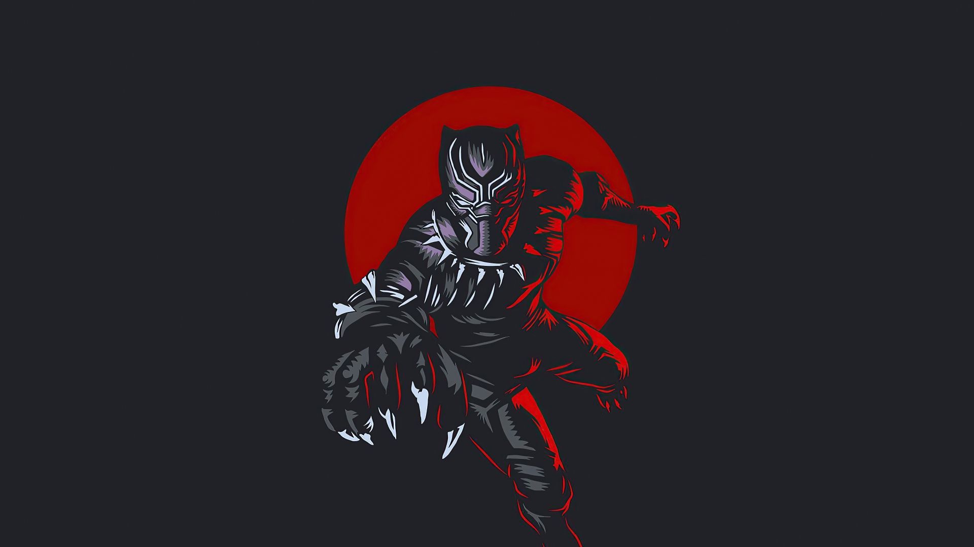 Desktop wallpaper black panther, wakanda king, minimal, HD image, picture, background, 85aae7