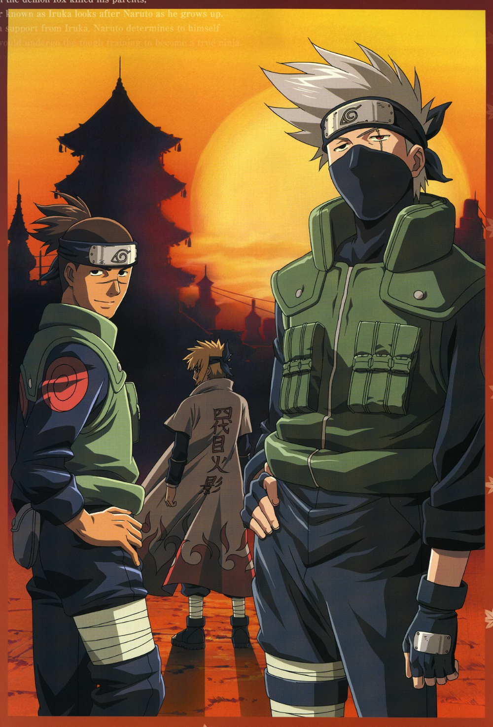 Naruto Shippuuden, Umino Iruka, Hatake Kakashi, Namikaze Minatox1800 Wallpaper.cc. Naruto kakashi, Naruto sasuke sakura, Naruto