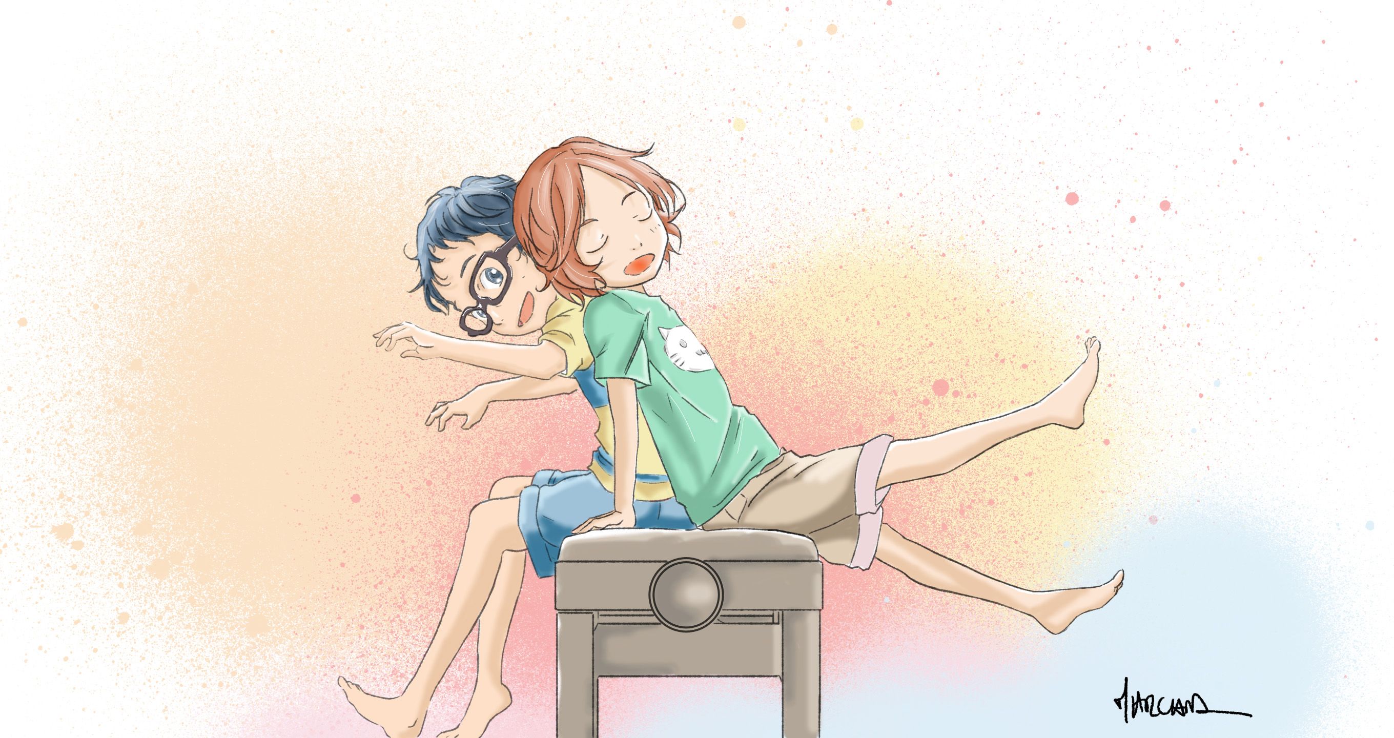 Tsubaki Sawabe Kousei Arima Wallpaper:2720x1440