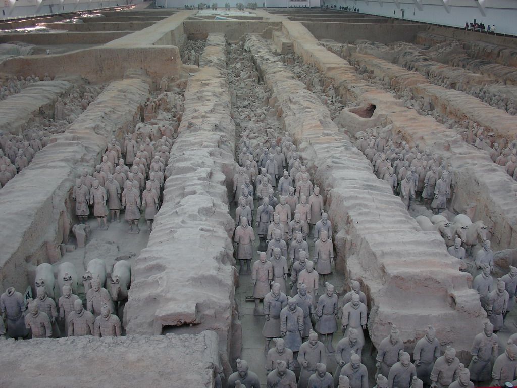 Chinese Terracotta Army, The Terracotta Army and Horses Xian China