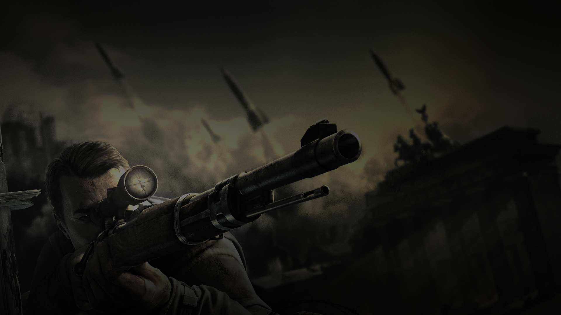 Free download Sniper Elite V2 HD Wallpaper and Background Image stmednet [1920x1080] for your Desktop, Mobile & Tablet. Explore Sniper Background. Sniper Wallpaper, Sniper Background, Sniper Desktop Wallpaper