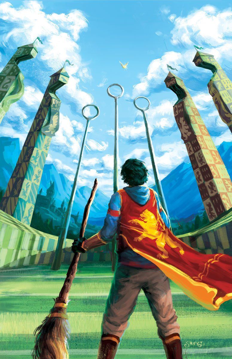 Harry Potter Quidditch Print Gryffindor. Etsy. Harry potter quidditch, Harry potter wallpaper, Harry potter art