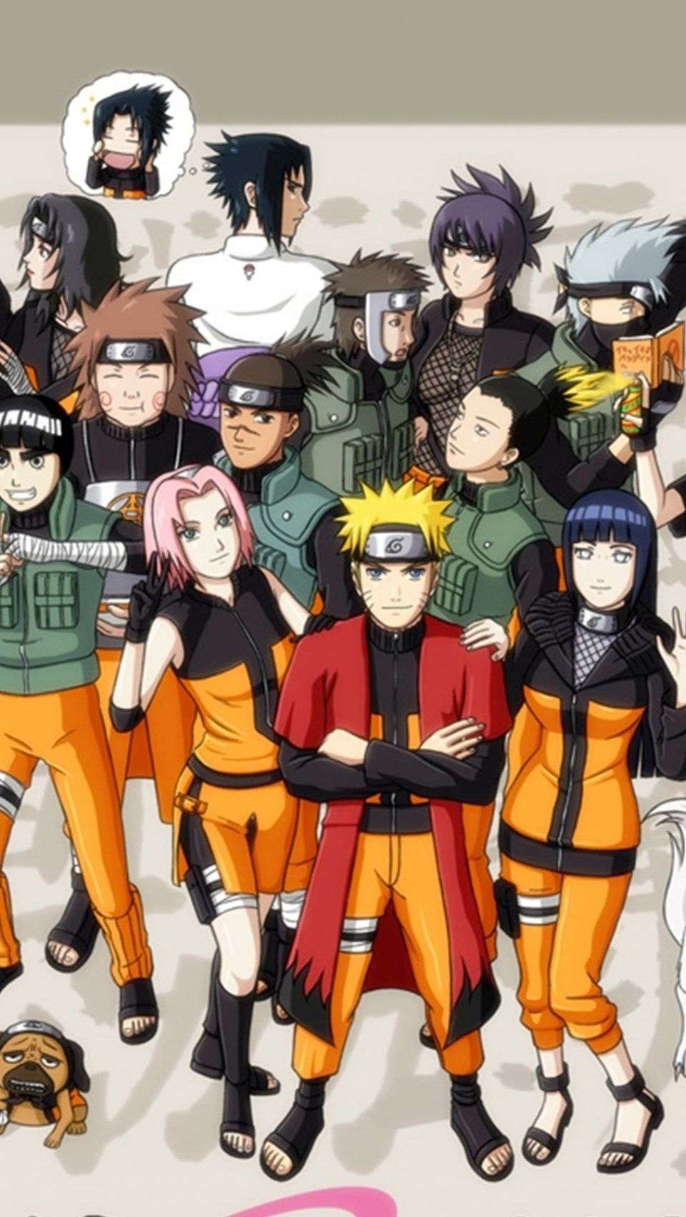 Team 7 Naruto Shippuden Wallpaper iPhone