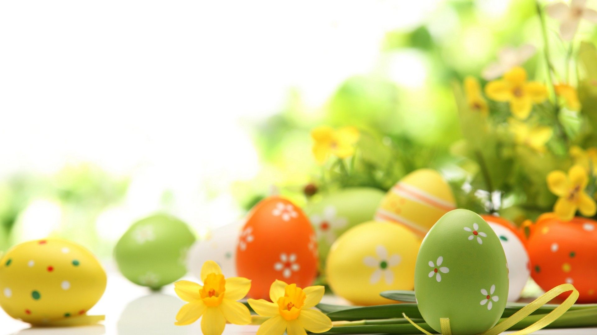 Yellow Theme Desktop Background HD. Best Wallpaper HD. Easter wallpaper, Easter egg decorating, Coloring easter eggs