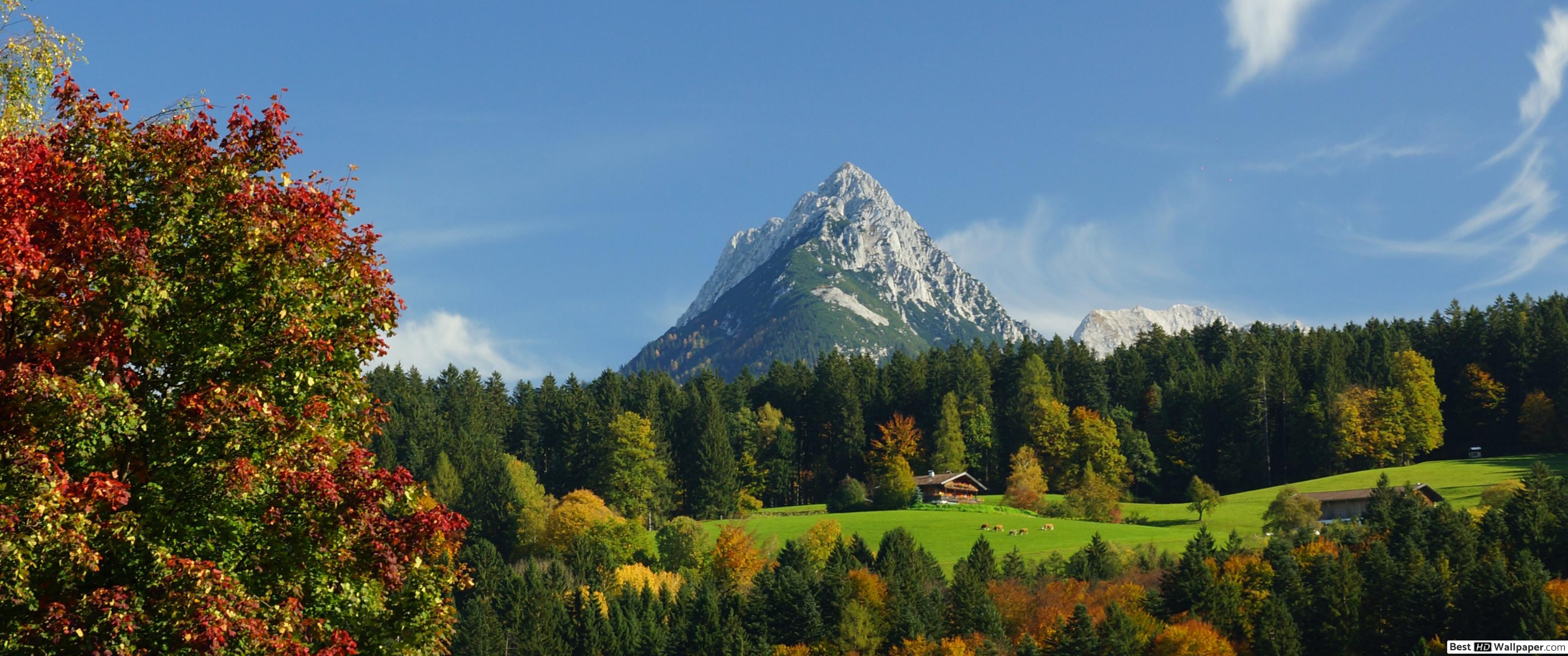 Mountains in spring HD wallpaper download