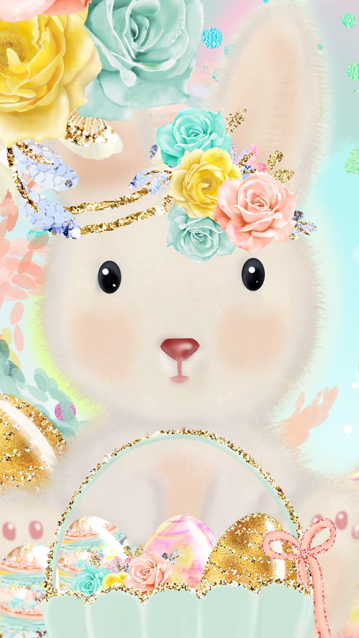 Cute Girly Easter Wallpaper