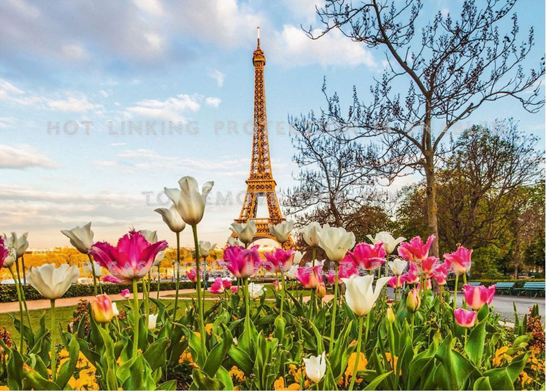 Eiffel Tower Spring Wallpaper