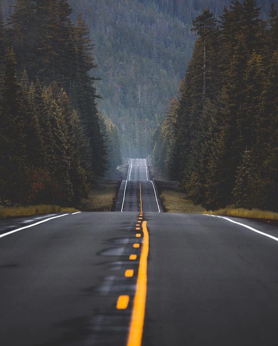 Moody roadways. Can you guess what lens was used to shoot this? Credit. Nature photography, Scenery, Nature picture