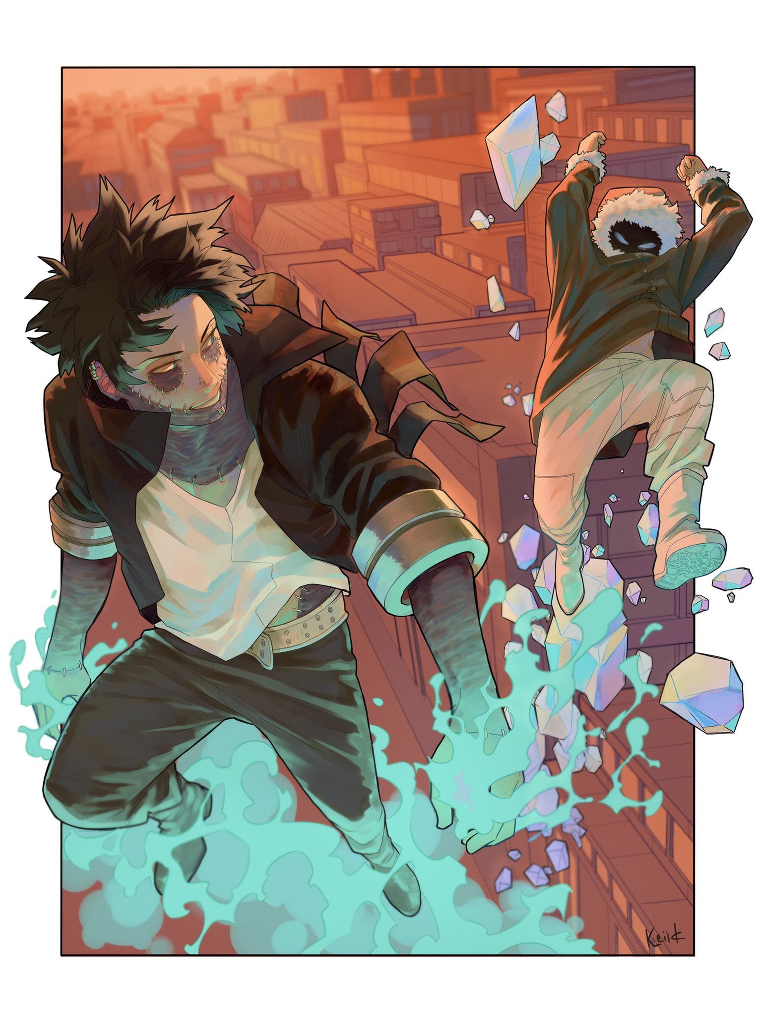 geten and dabi no Hero Academia wallpaper