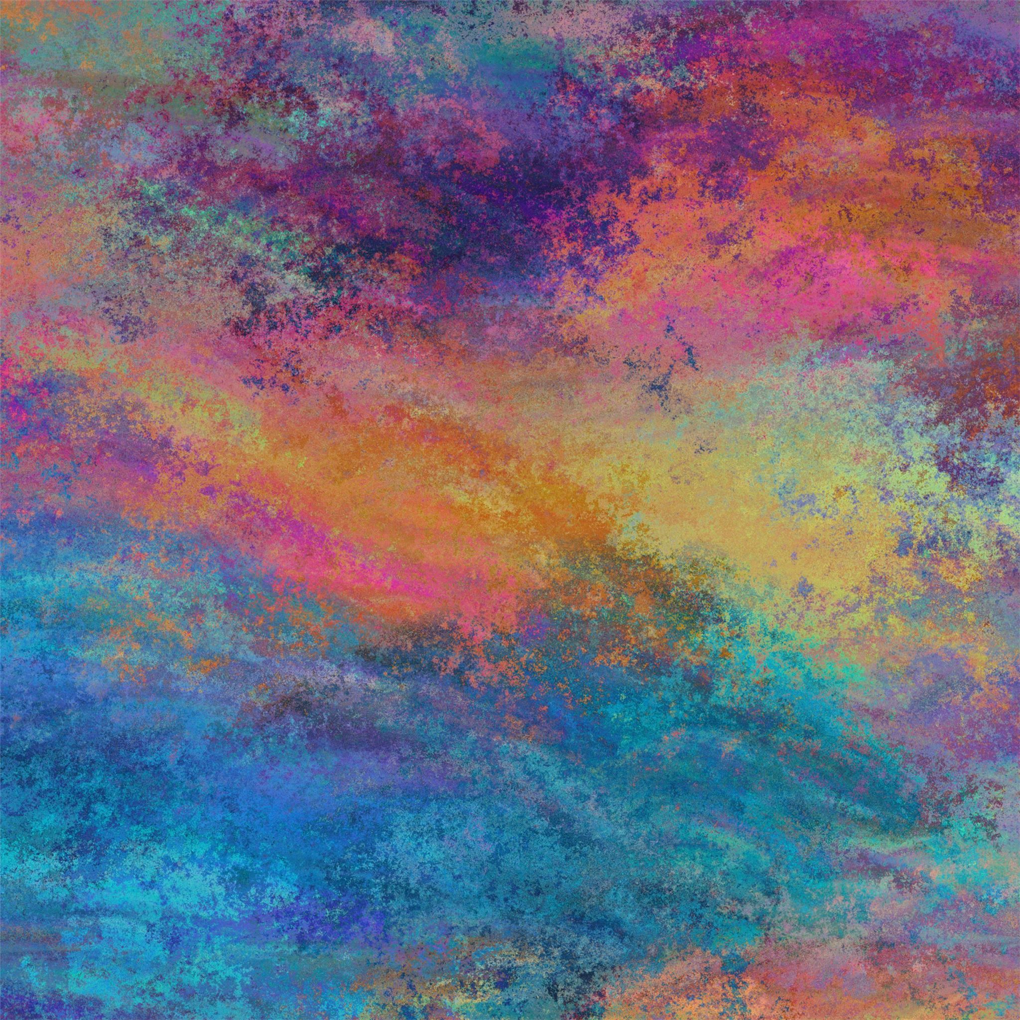 painting colorful abstract 4k iPad Air Wallpaper Free Download