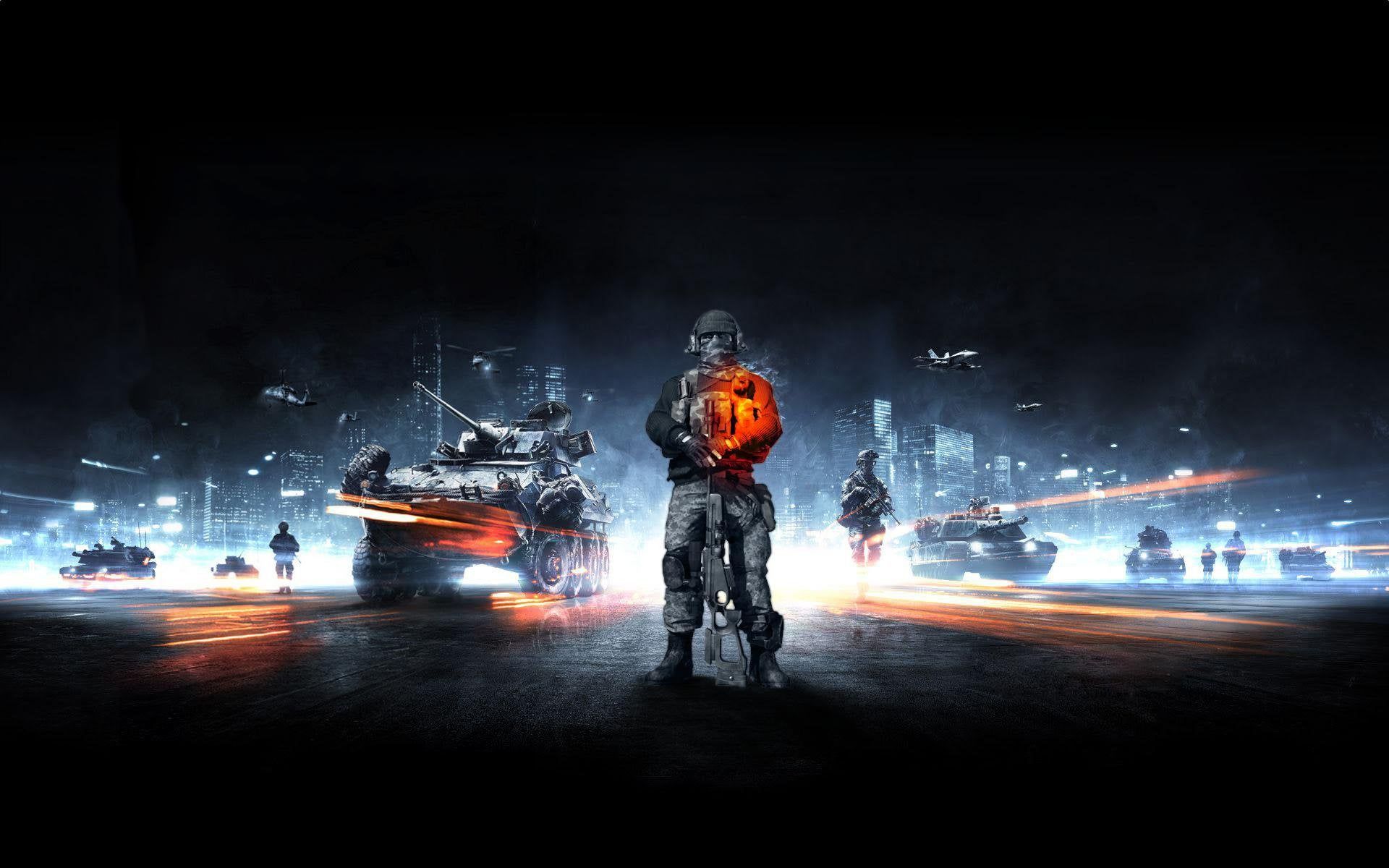 My attempt at making a decent BF3 wallpaper