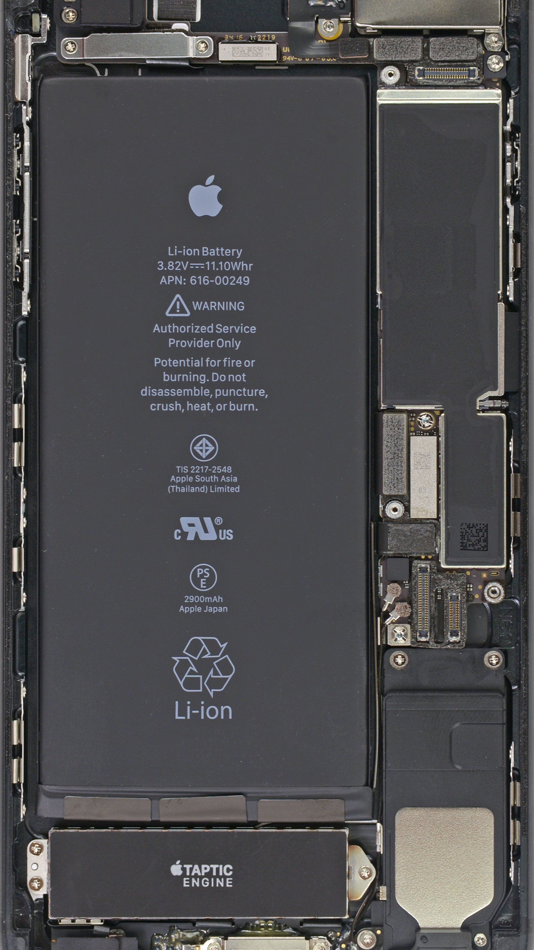 Turn Your Phone Inside Out: iPhone 7 and 7 Plus Internals Wallpaper