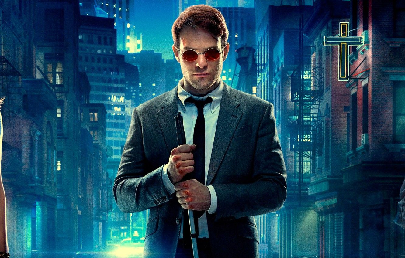 Wallpaper Rosario Dawson, Daredevil, Daredevil, Deborah Ann Woll, Charlie Cox image for desktop, section фильмы