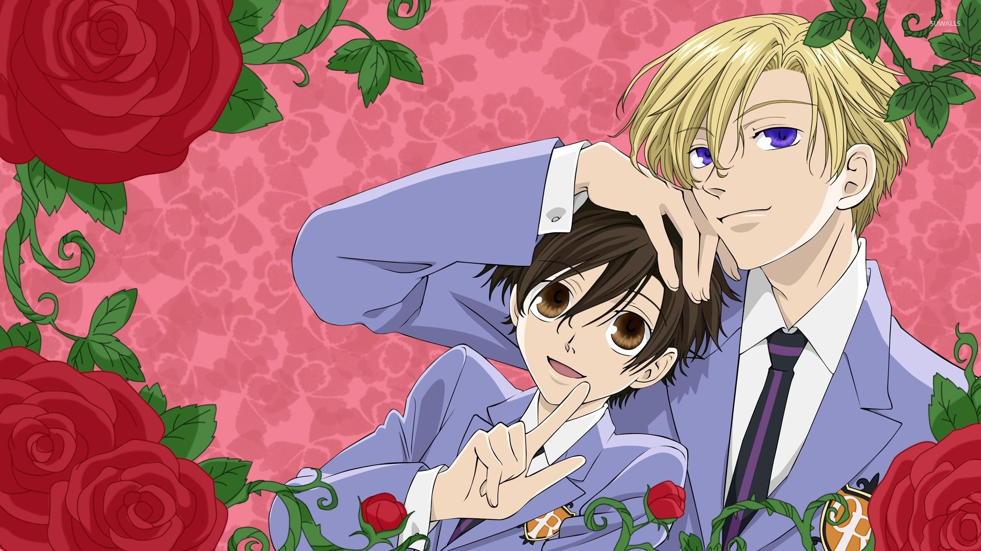 Haruhi Fujioka and Tamaki Suoh High School Host Club wallpaper wallpaper