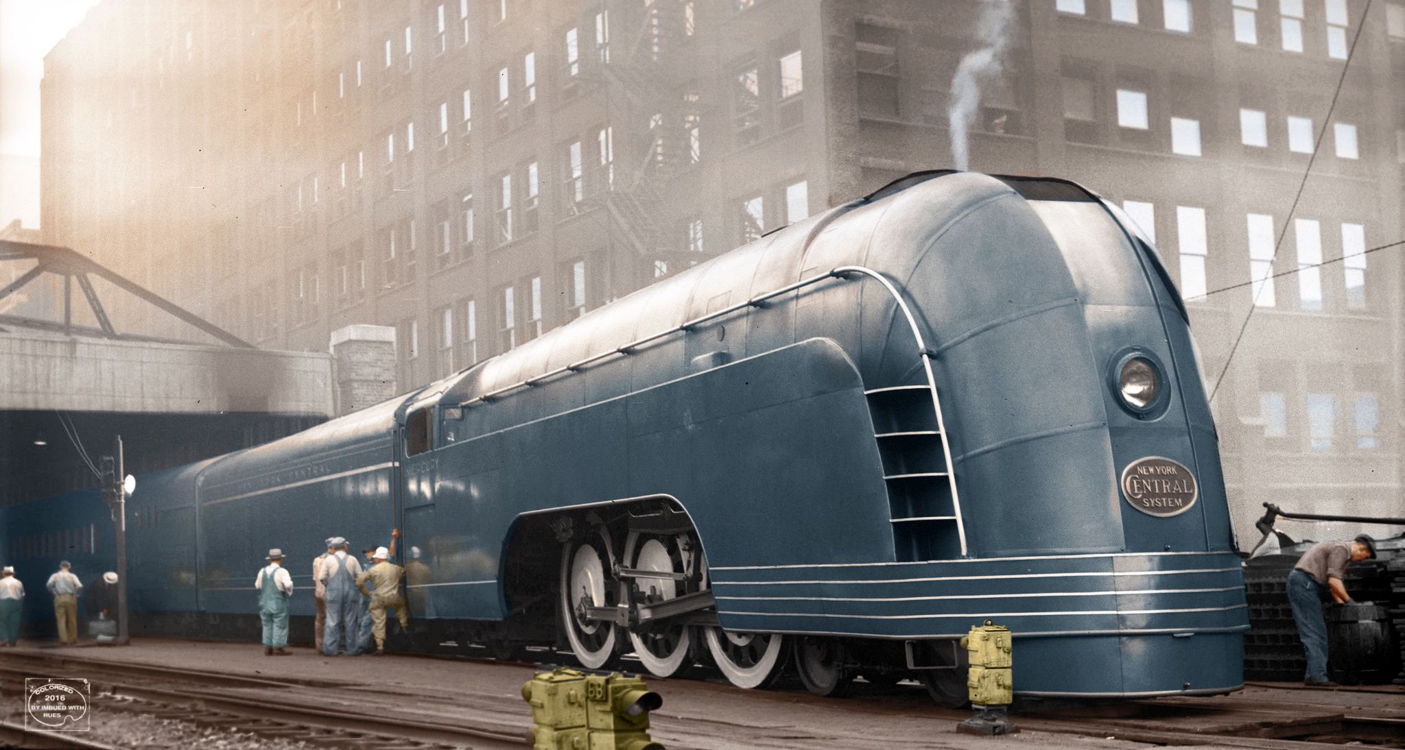 Wallpaper, steampunk, dieselpunk, train, Historic photo, Mercury 2048x1094