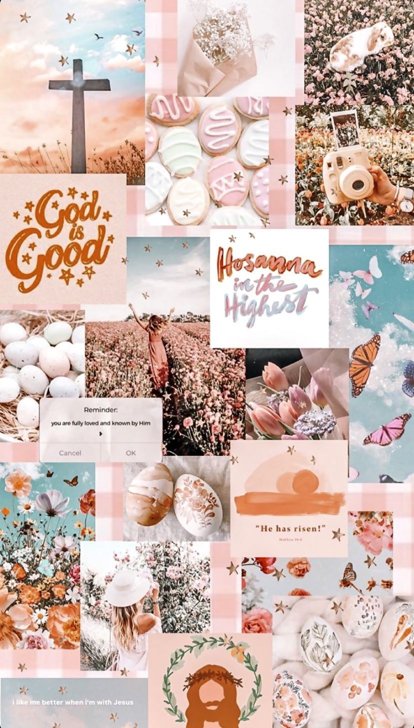 Easter Collage ♡. Pretty wallpaper iphone, iPhone wallpaper tumblr aesthetic, Aesthetic iphone wallpaper