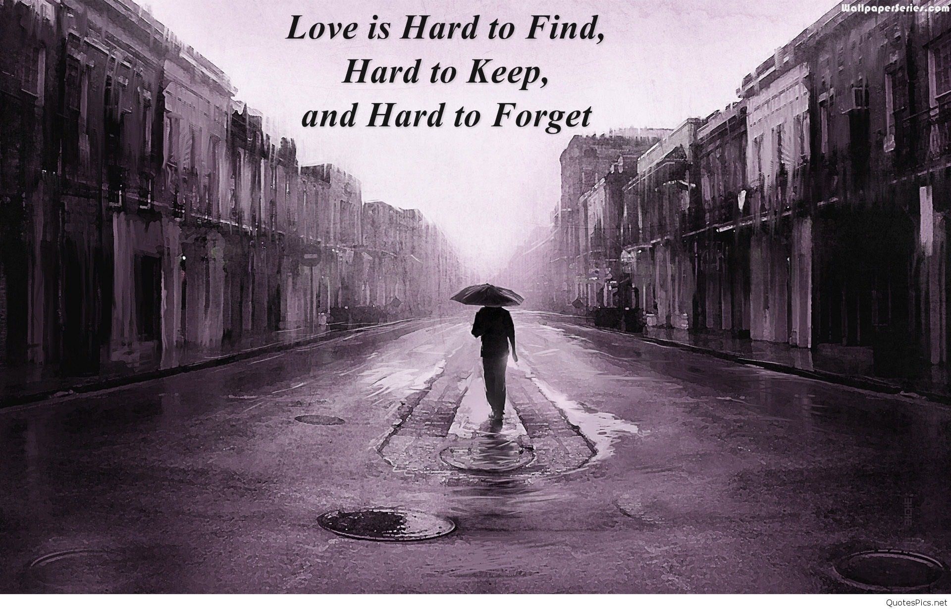 Love Is Hard Sad Quotes HD Wallpaper Data Src