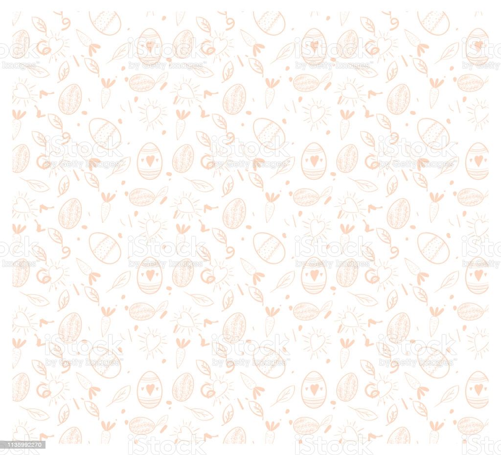 Easter Holiday Simple Seamless Pattern With Ornamental Eggsbackground For Printing On Fabric Paper For Scrapbooking Gift Wrap And Wallpaper Stock Illustration Image Now